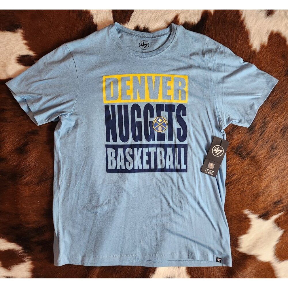 Denver Nuggets Short Sleeve T Shirt Adult XXL HTF 47 Brand New with Tags